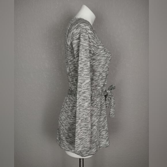 J Crew Mercantile Marled Heather Belted Sweatshirt Size XS - Picture 4 of 13